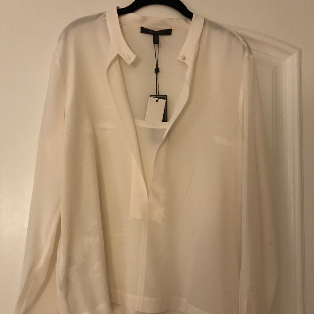 BCBG “Clement” Keyhole Party Shirt